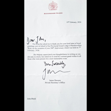 Letter from the King